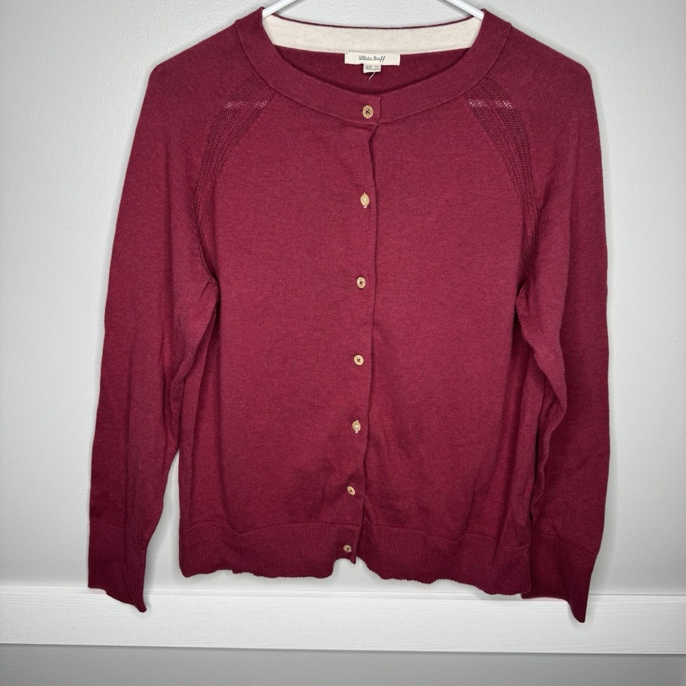 White Stuff, LuLu‎ Cardigan Brt Pink Berry, 16 UK - (US Aprox L) Organic Cotton